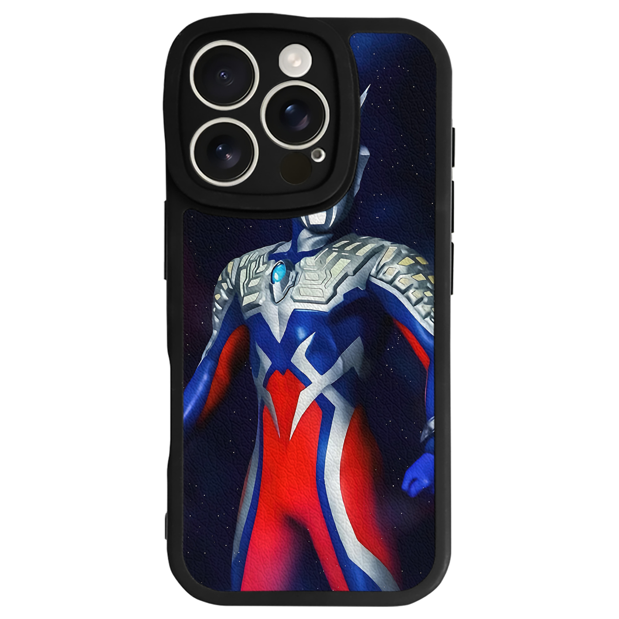 （画像用） ウルトラマン Ultraman 【iPhone 16シリーズ対応】シリコンスマホケース（レザー調） 材質：シリコン